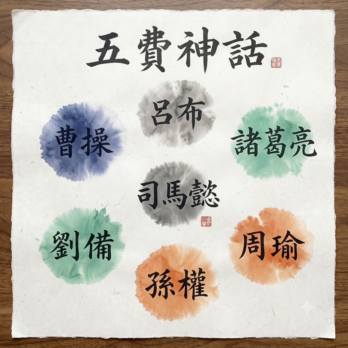 五費神話字棋一覽